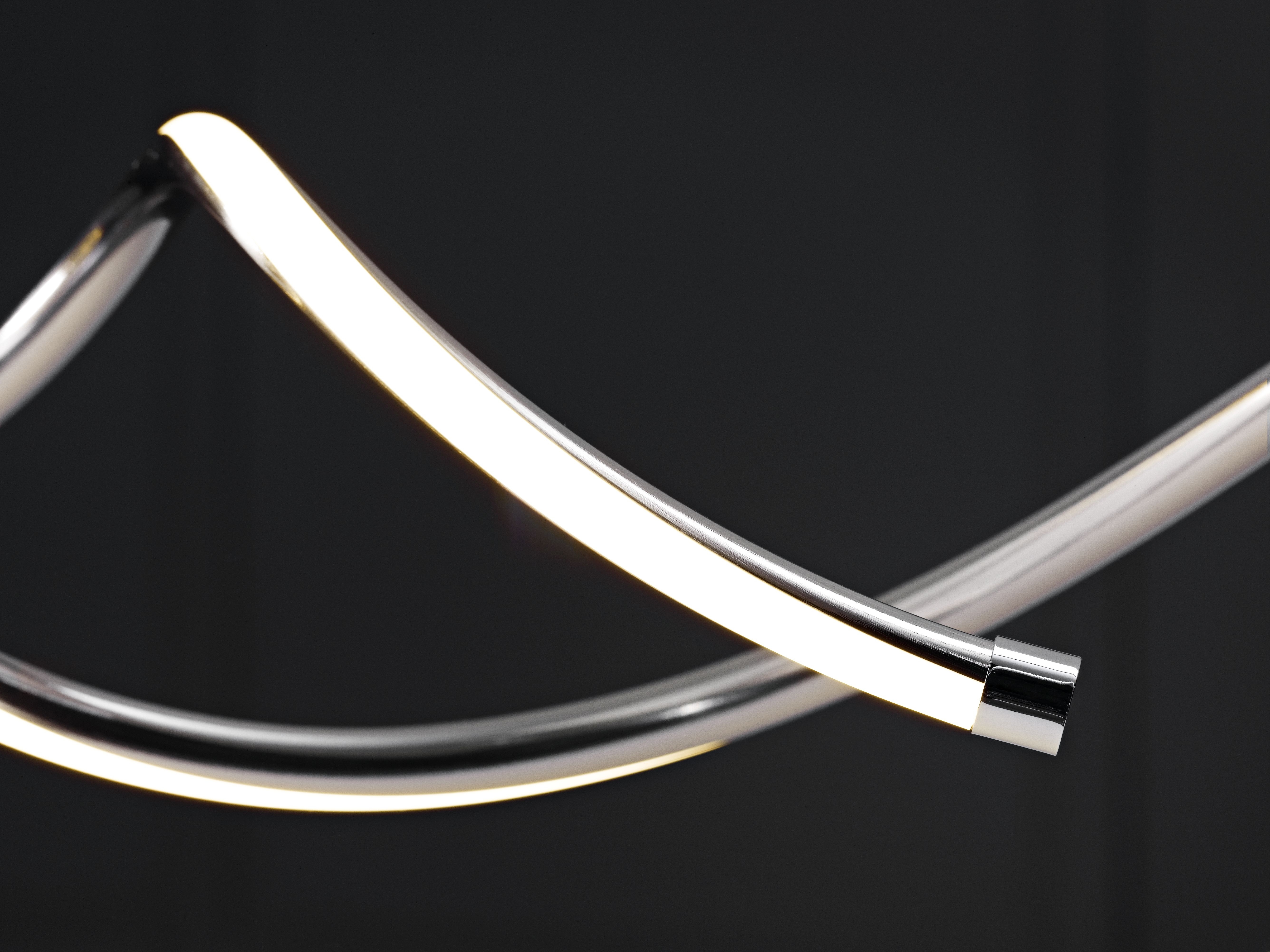 LED-Pendelleuchte aus Metall in grau, dimmbar | Mobile Wohnspass