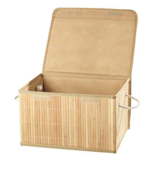 Aufbewahrungskorb aus Bambus in natur | Mobile Wohnspass