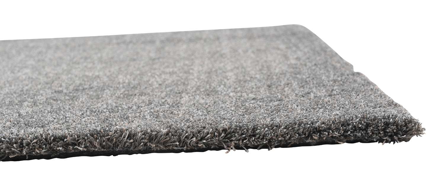 Teppich aus Polyester in anthrazit | Mobile Wohnspass